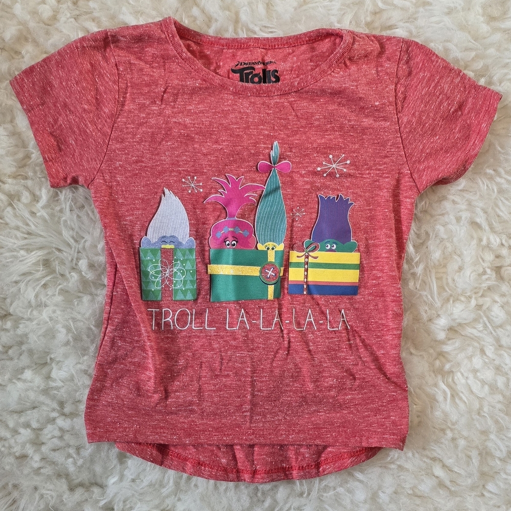 Trolls Kids Red Graphic T-Shirt